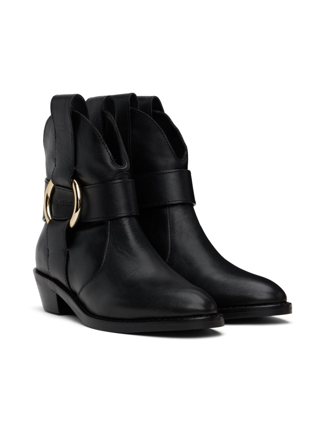 Black New Ring Line Boots - 4