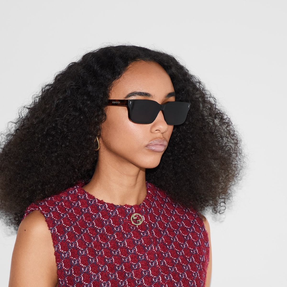 Rectangular frame sunglasses - 3