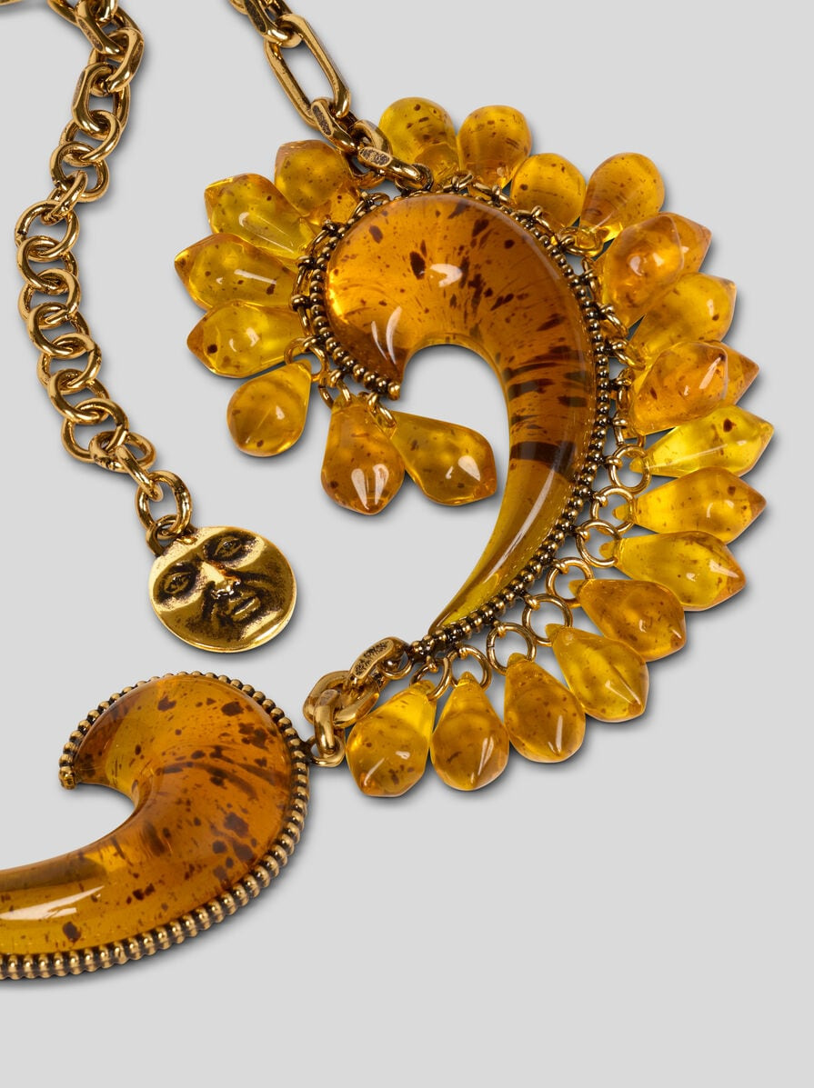 PAISLEY NECKLACE WITH DROPLETS - 3