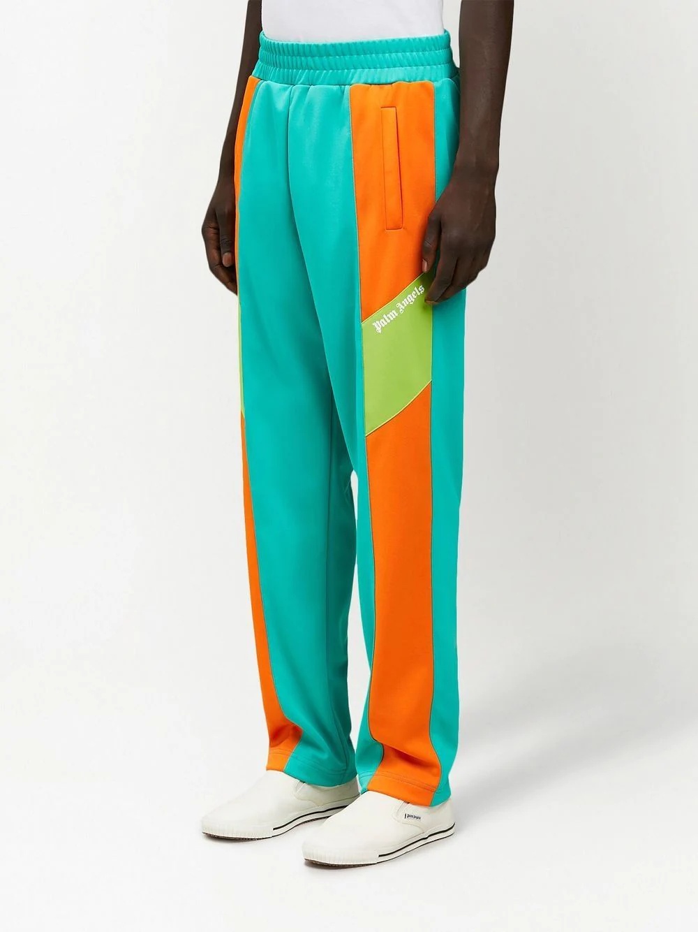 V COLORBLOCK TRACK PANTS FOREST GREEN W - 5