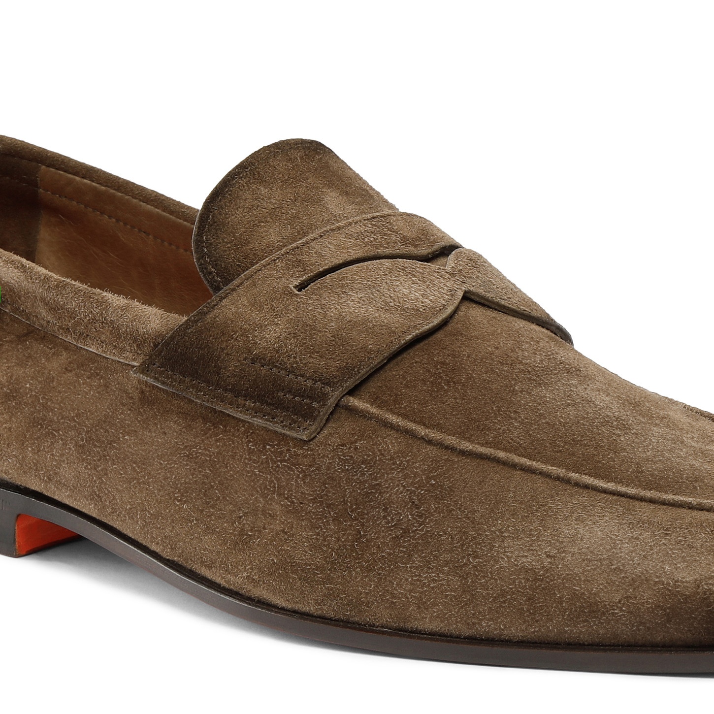 Men's brown suede Carlo loafer - 5