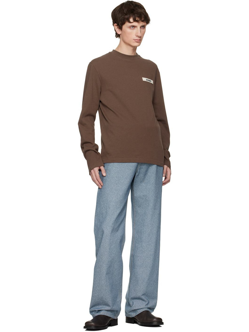 JACQUEMUS Brown 'The Gros Grain' Long-Sleeve T-shirt outlook