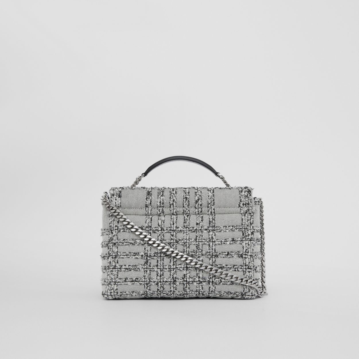 Small Needle Punch Check Canvas Lola Satchel - 8