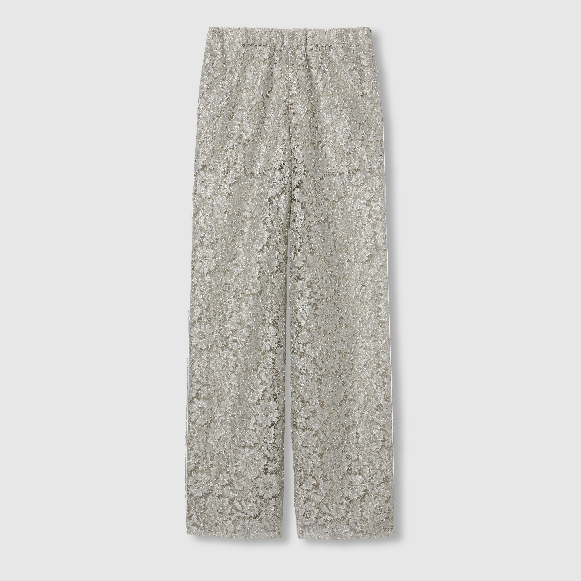 Floral lace lamé pant - 1