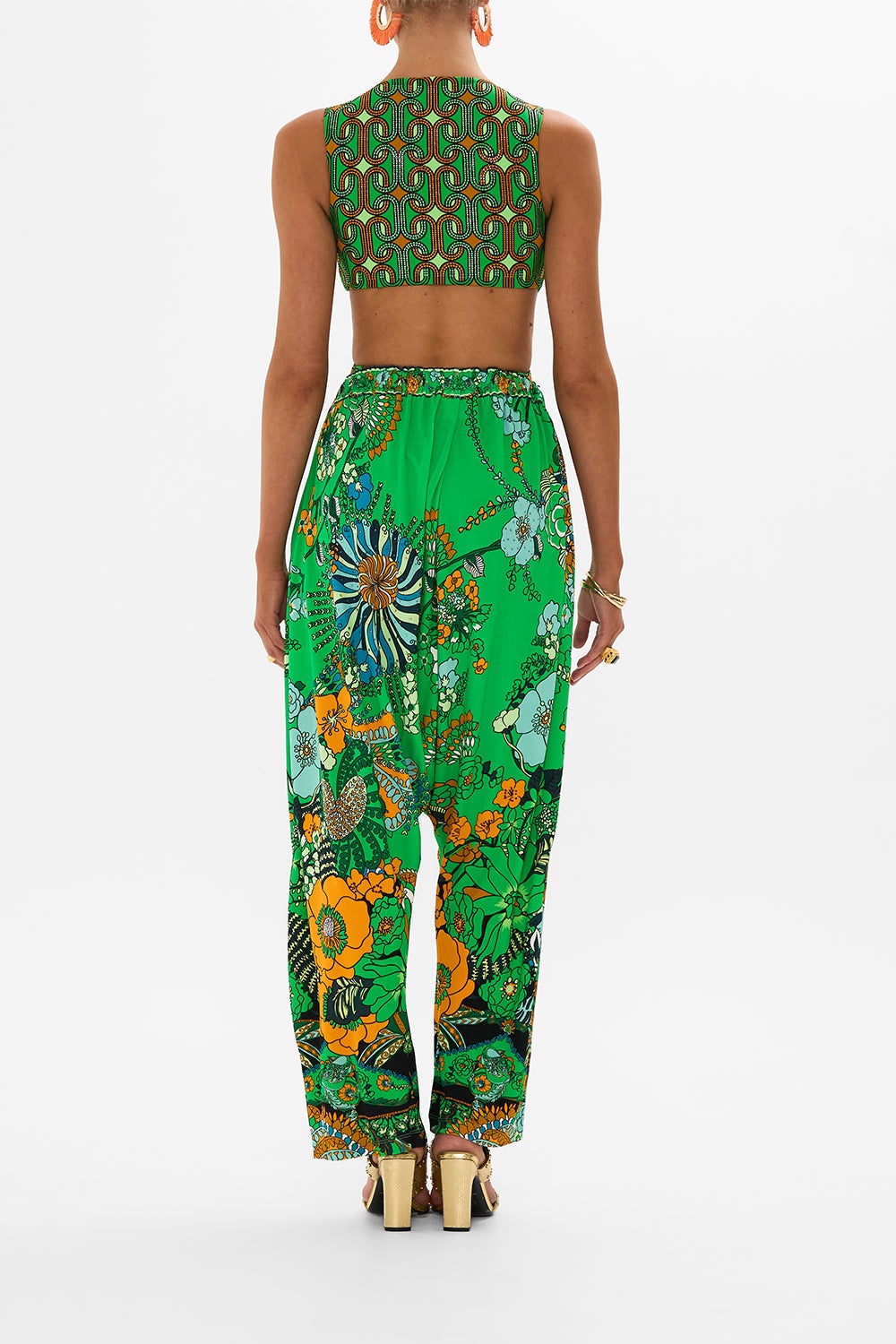 DRAPED JERSEY PANT - 3