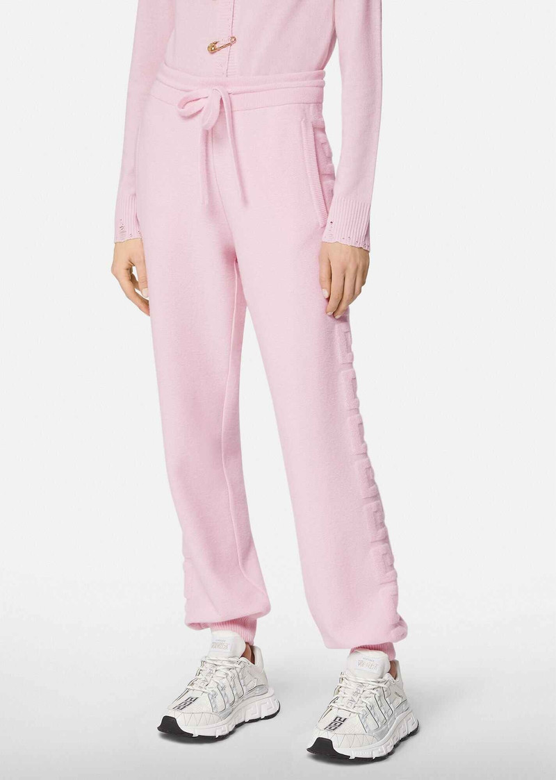 VERSACE Greca Wool & Cashmere Sweatpants outlook