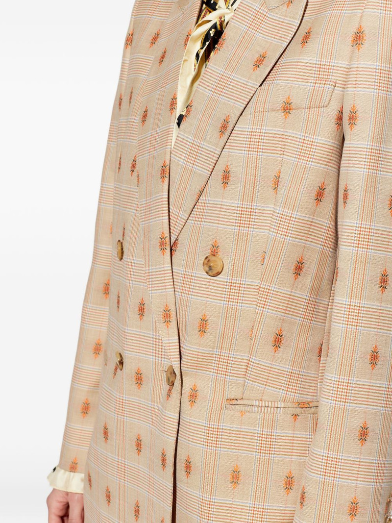check-patterned blazer 5