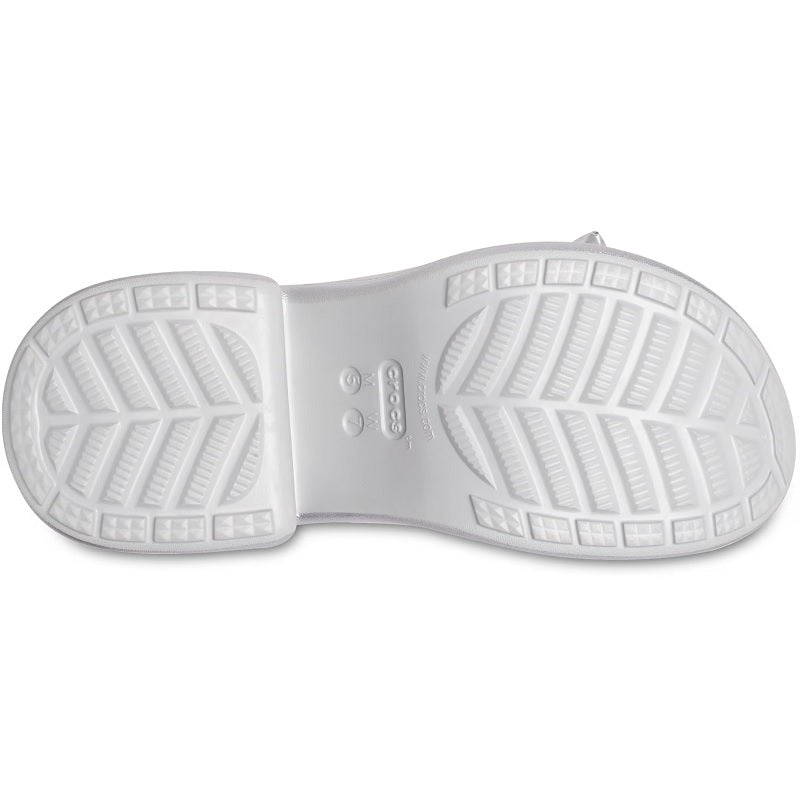 (WMNS) Crocs Siren Metallic Bow Clogs 'Silver' 210050-0P1 - 5