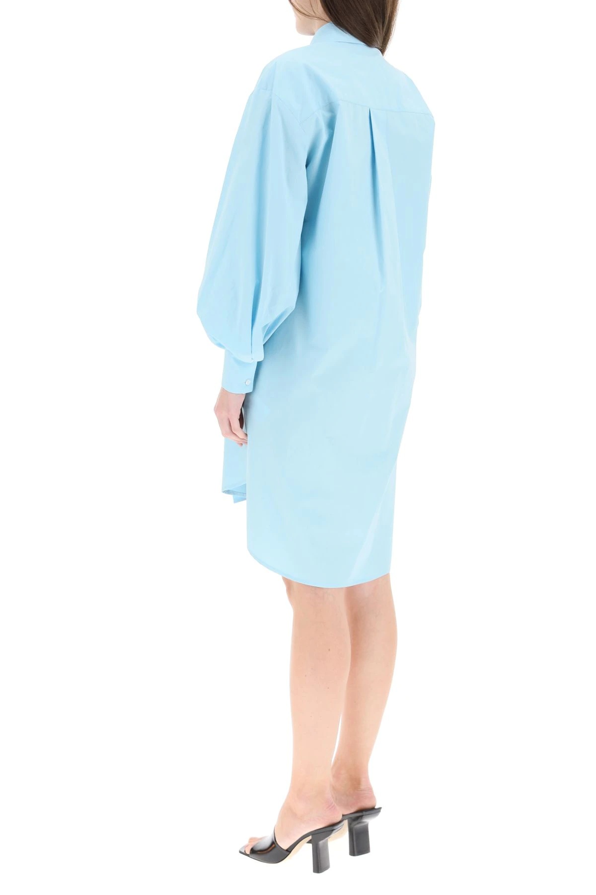 SHIRT DRESS WITH RUFFLES - 4