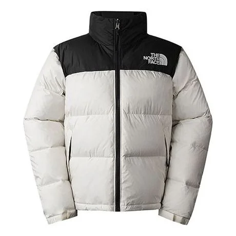 NORTH FACE 깃털 아래로 높은 목 재킷 '베이지'NF0A3C8D-QLI - 1