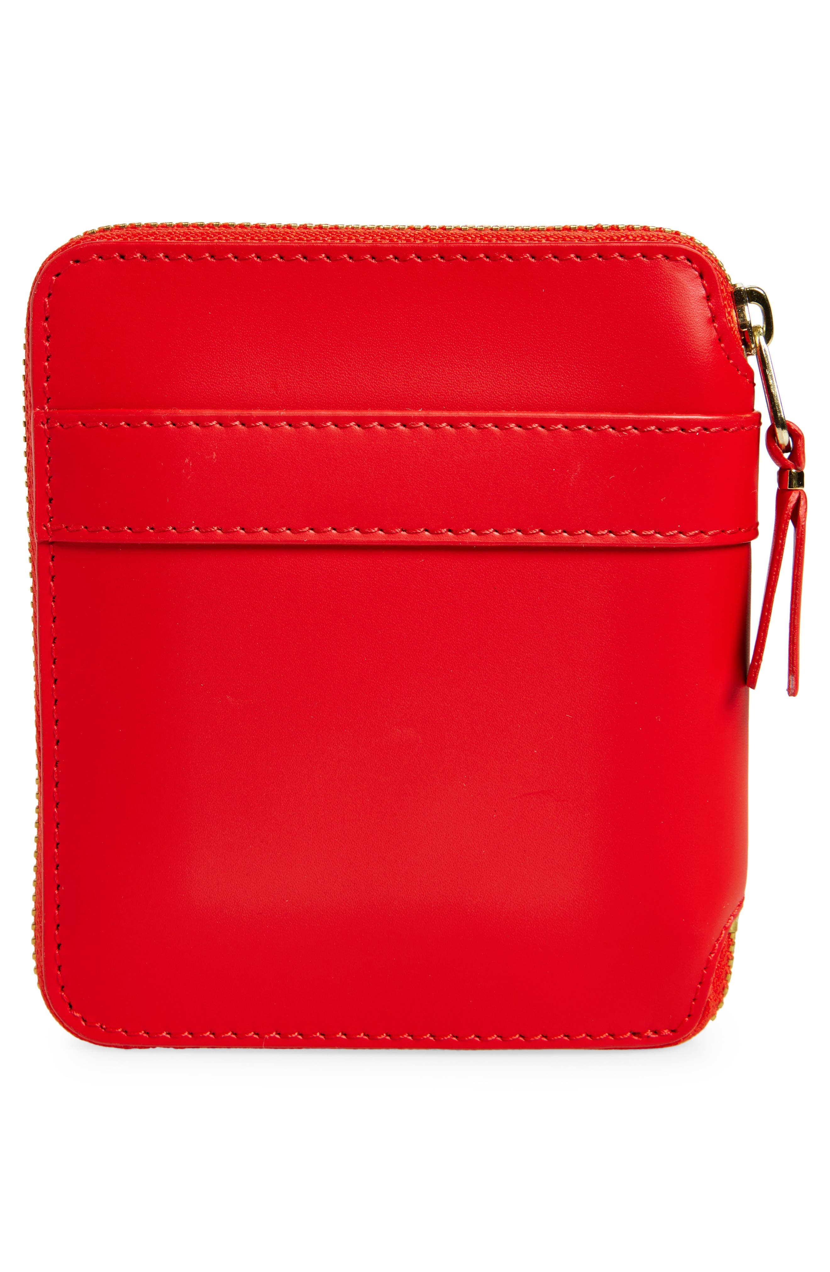 Comme des Garçons Wallets Big Bow Leather Zip Wallet in Red at Nordstrom - 4