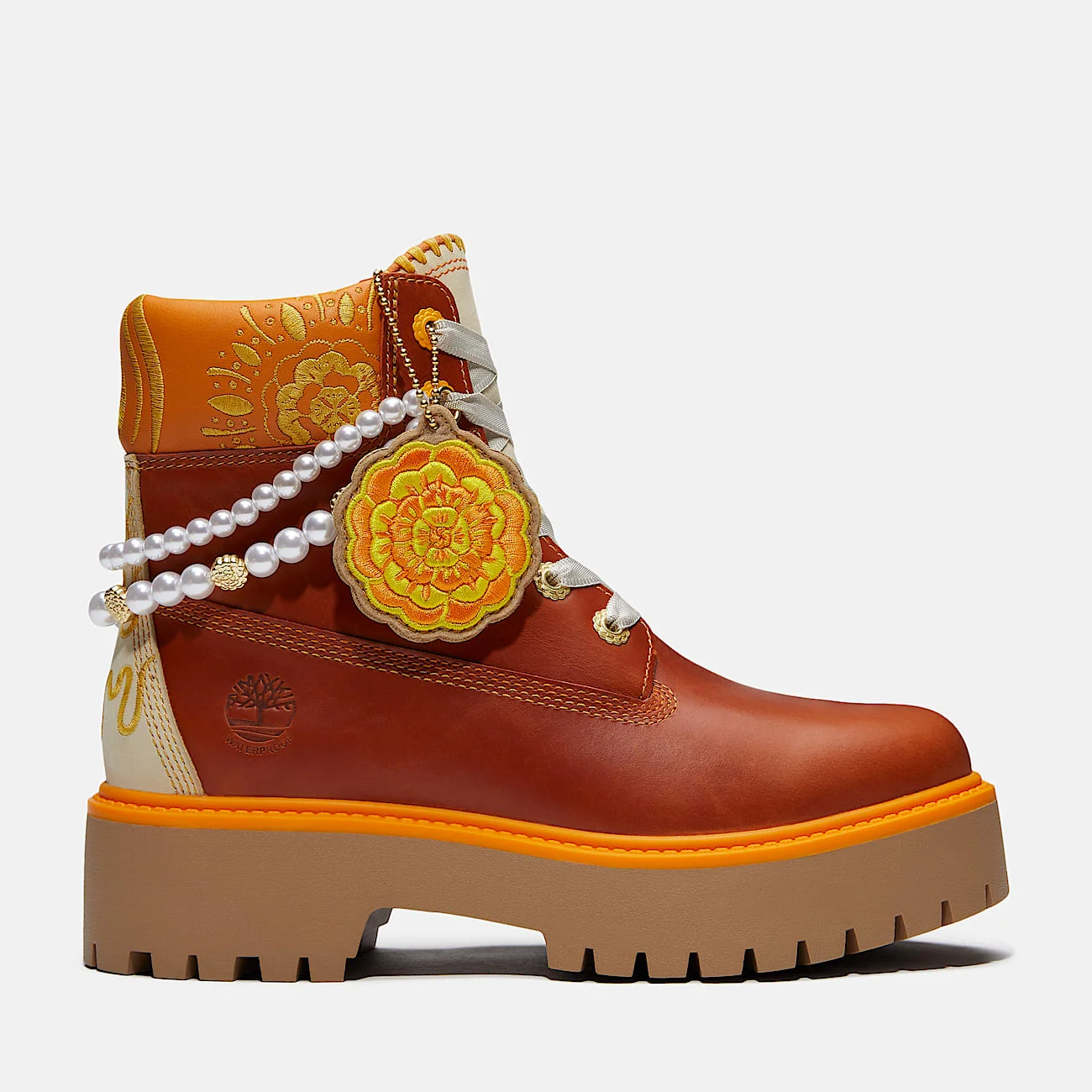Women's Stone Street Platform Día de Muertos 6-Inch Waterproof Boot - 1
