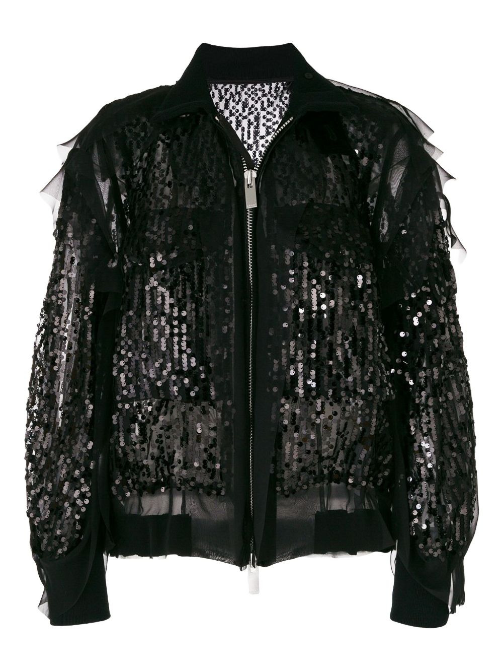 sequin bomber jacket - 1
