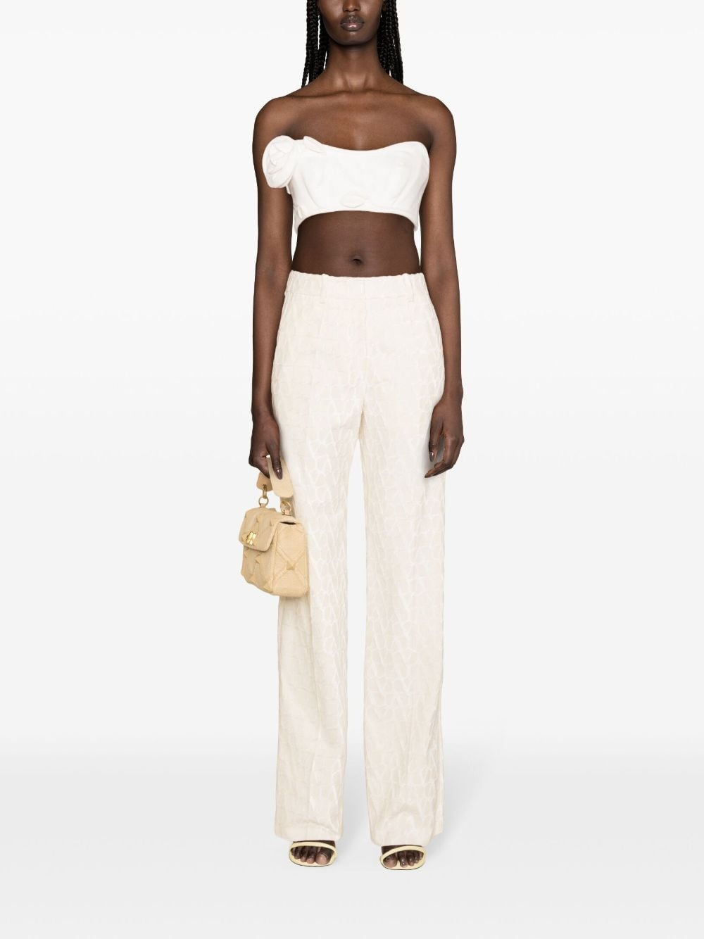 Toile Iconographe flocked tailored trousers - 2