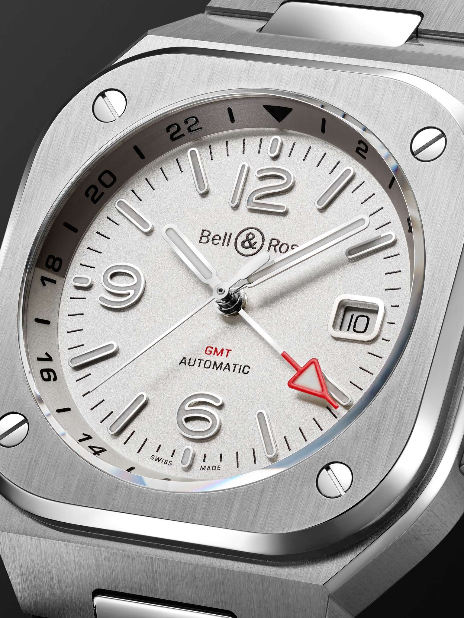 BR 05 GMT Automatic 41mm Stainless Steel Watch, Ref. No. BR05G-SI-ST/SST - 8