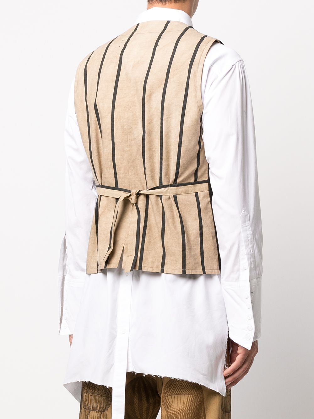 contrasting-panel buttoned waistcoat - 4