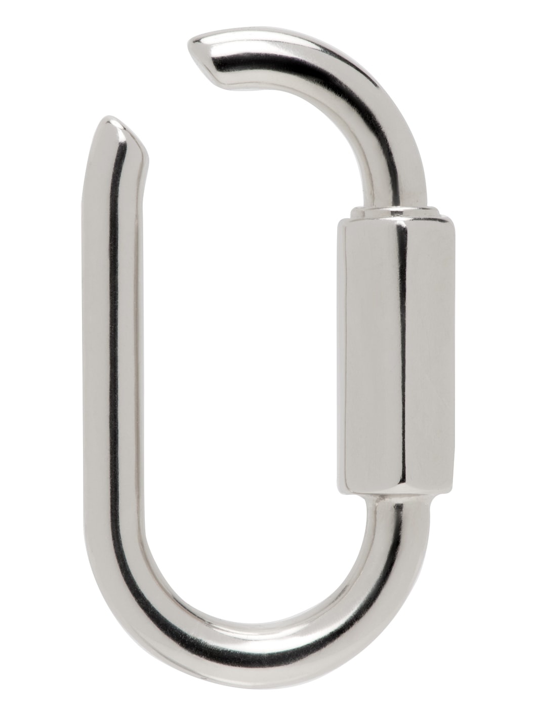 Silver Carabiner Single Ear Cuff - 1