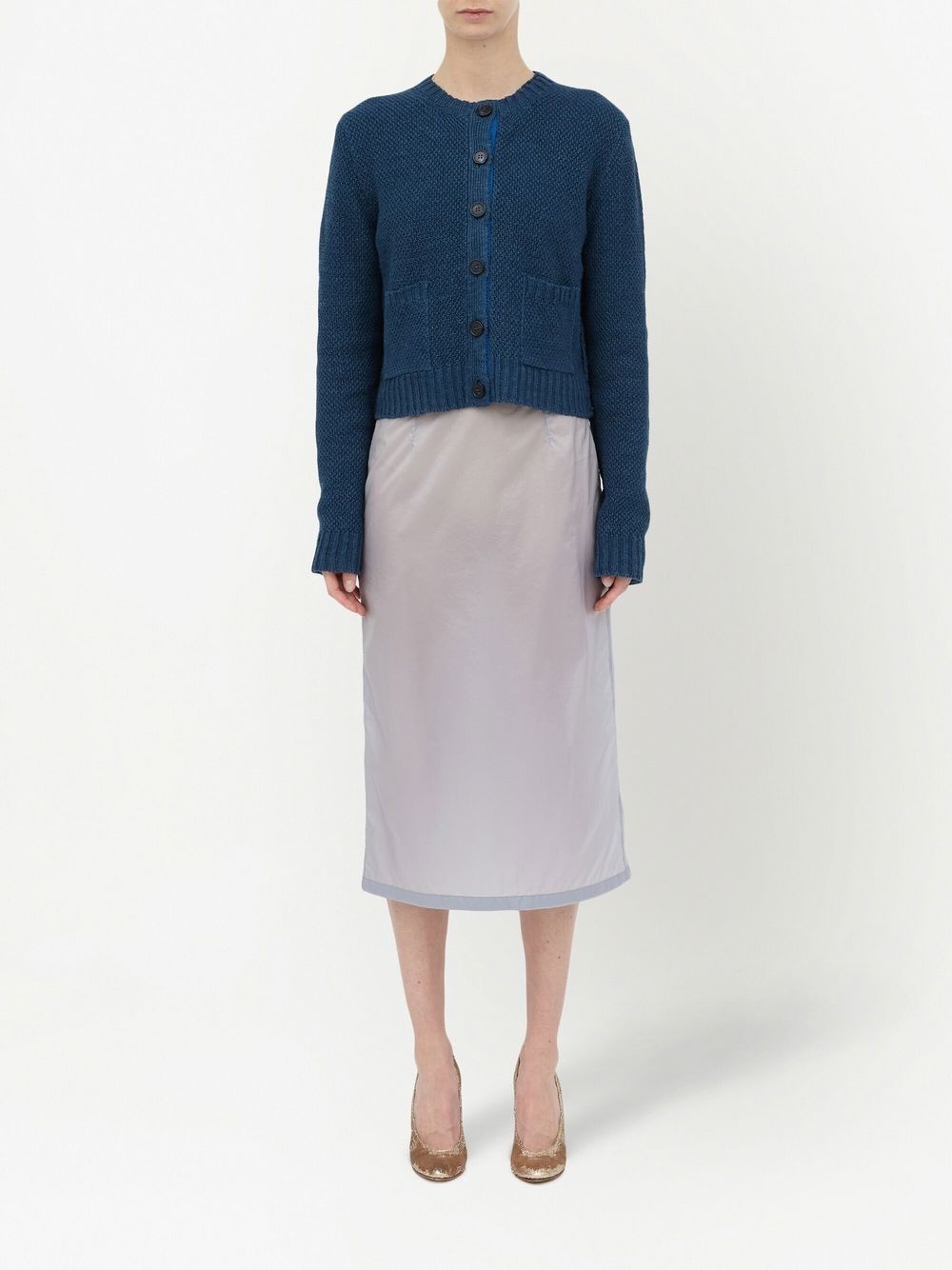 knitted long-sleeve cardigan - 2