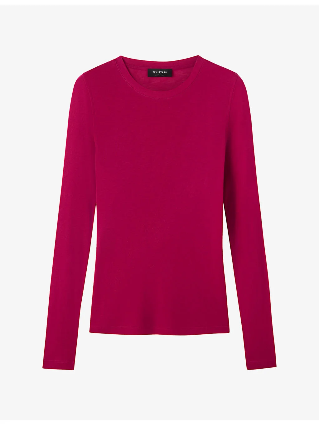 Crewneck Long-Sleeve Jersey Top - 1
