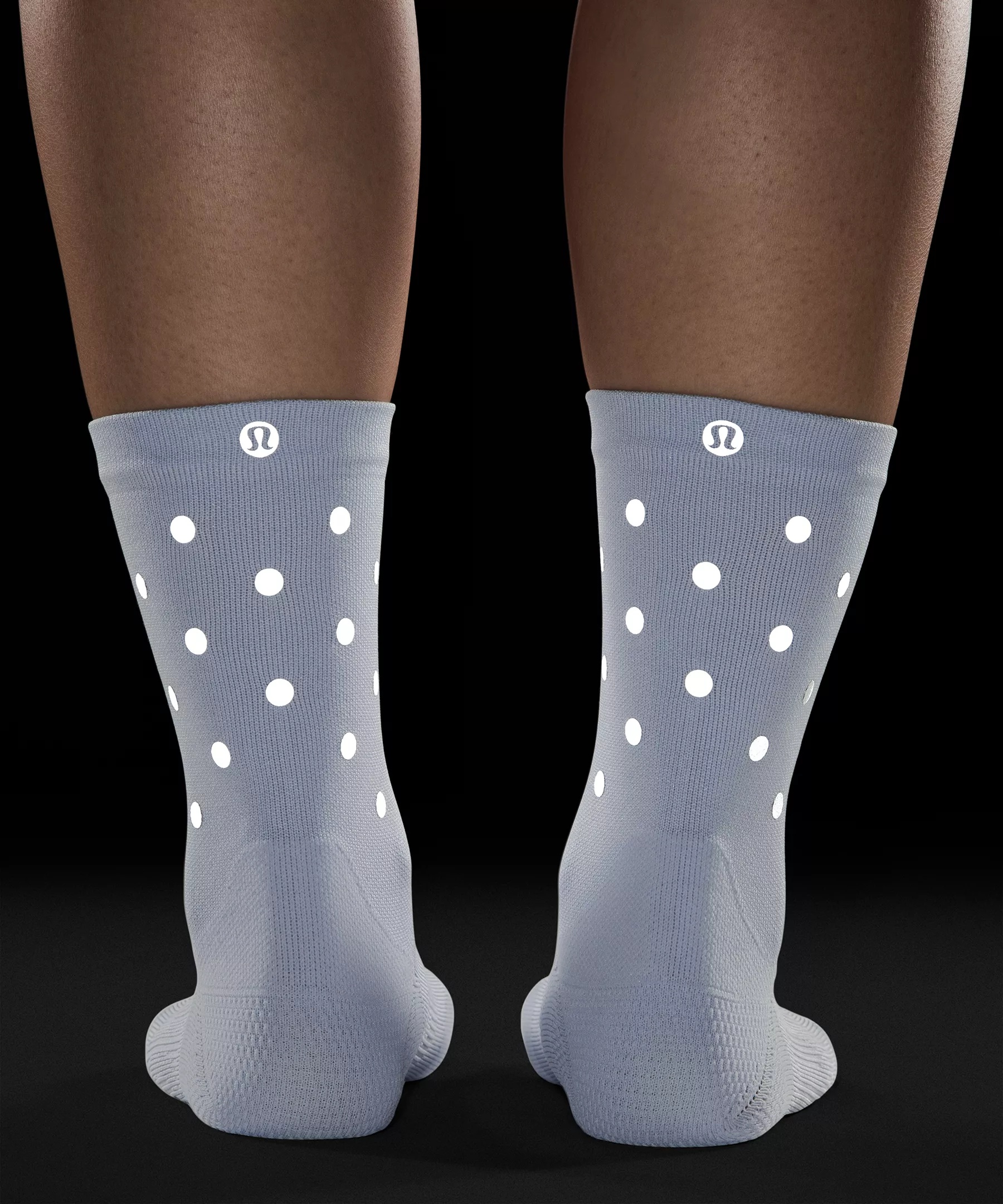 Women's Power Stride Crew Socks *Dot Reflective - 4