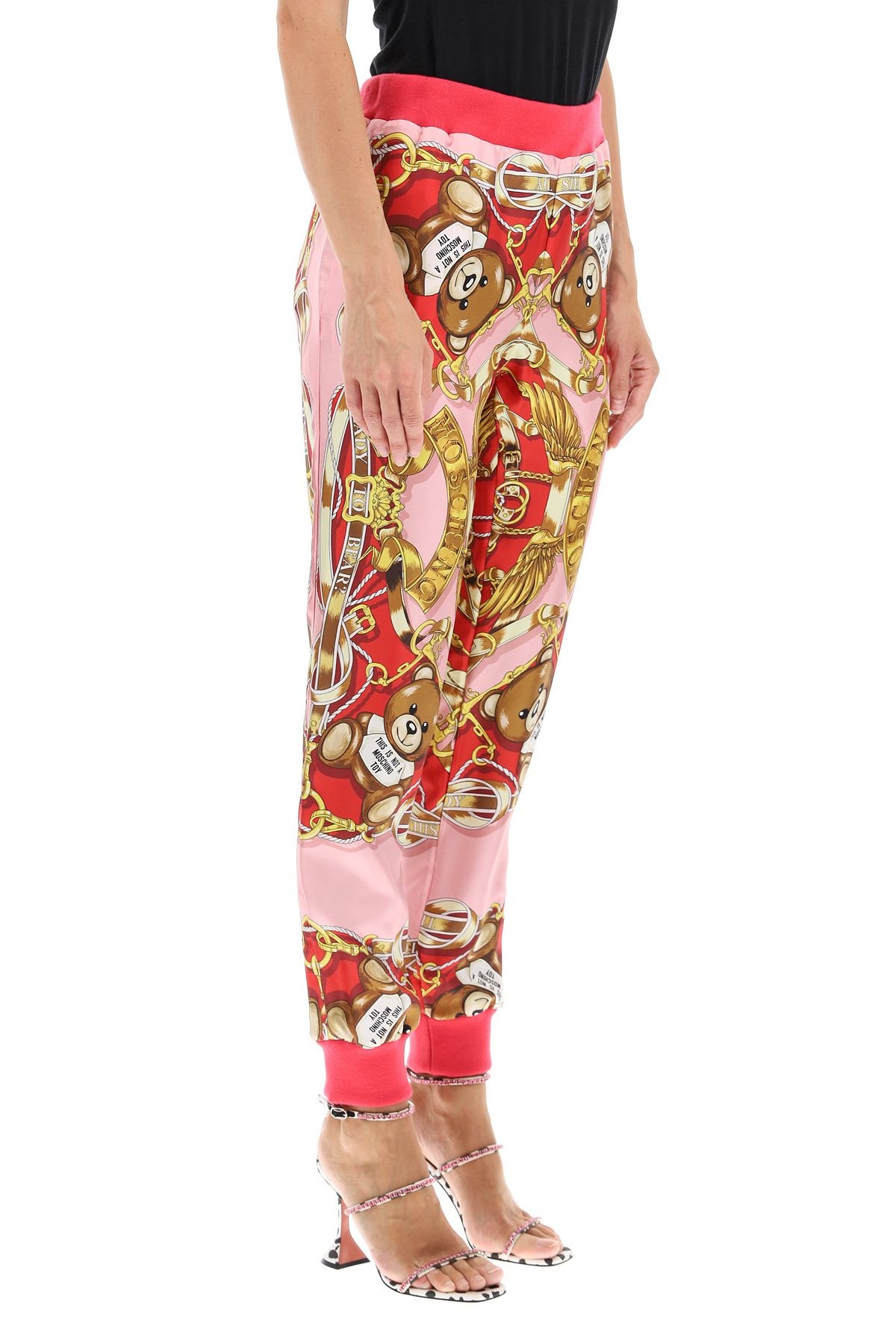 SILK JOGGER PANTS WITH FOULARD PRINT - 3