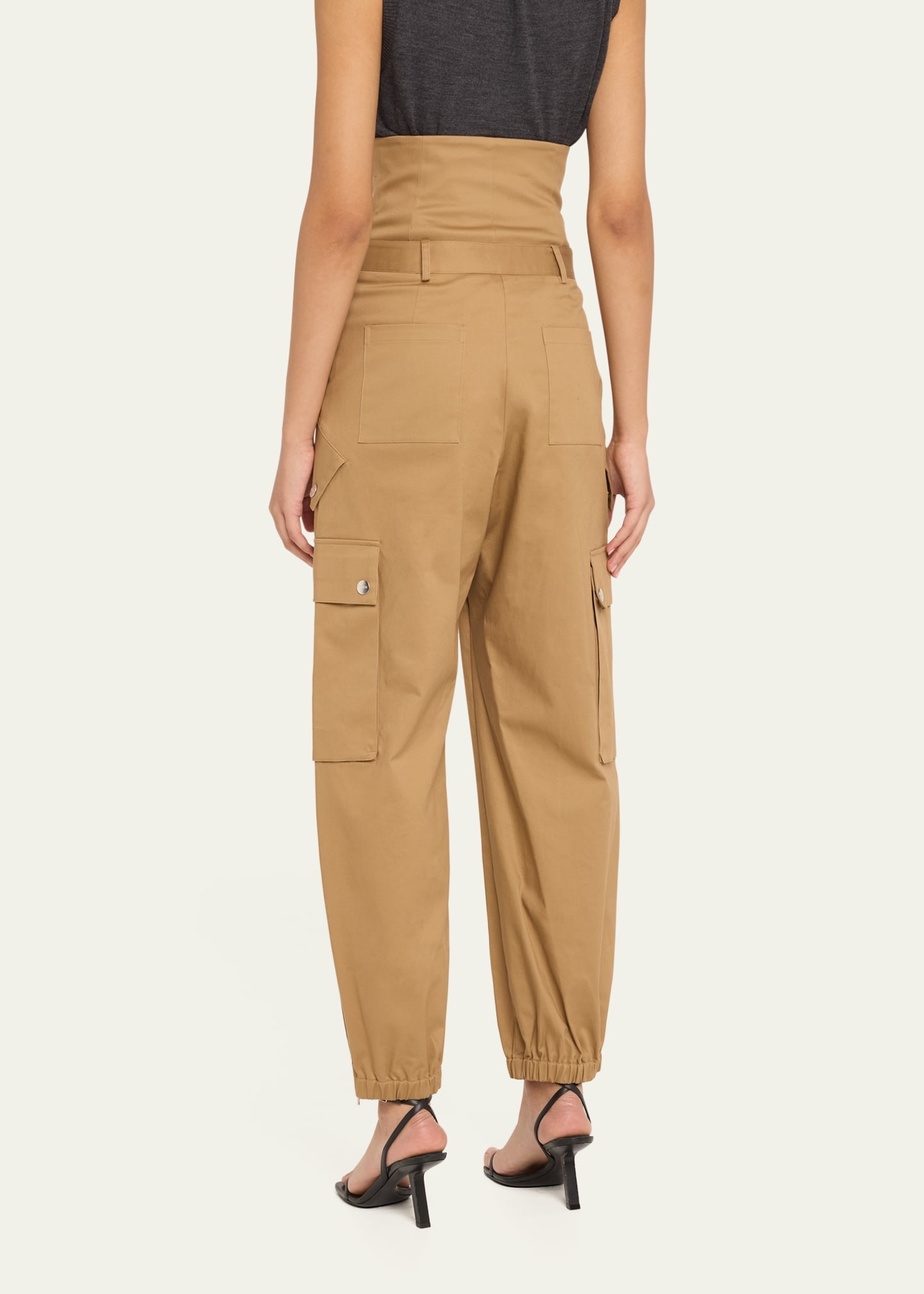 Double Waistband Cargo Pants - 3