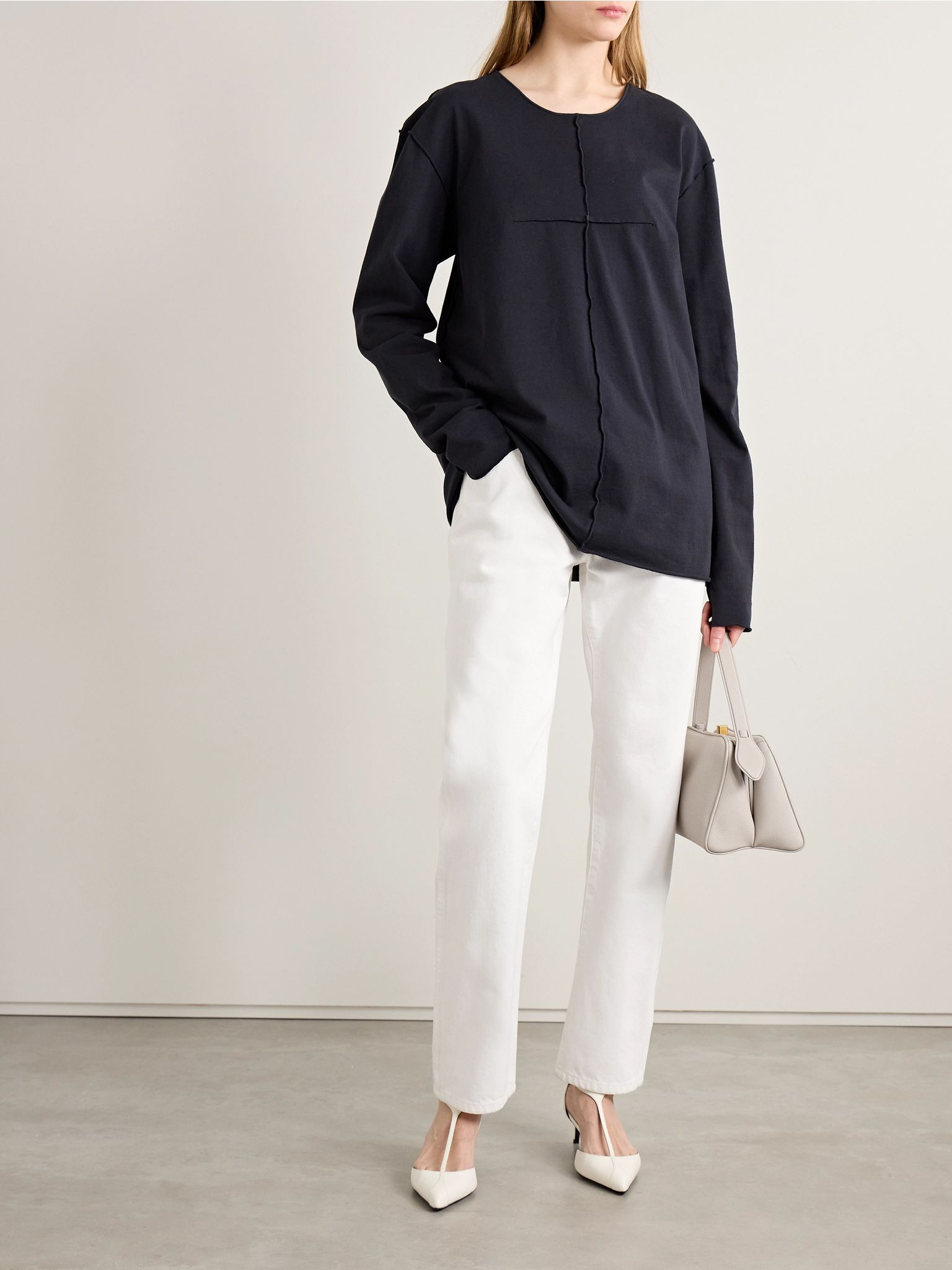 Callum mid-rise straight-leg jeans White - 2