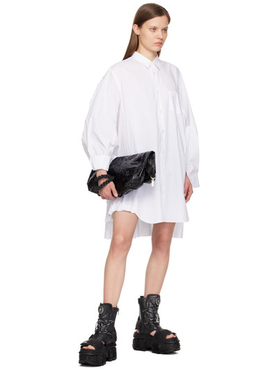 Junya Watanabe White Pleated Minidress outlook