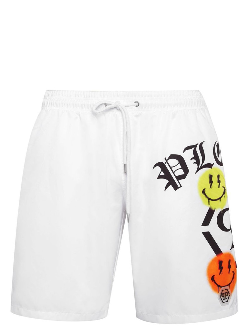 logo-print swim shorts 1