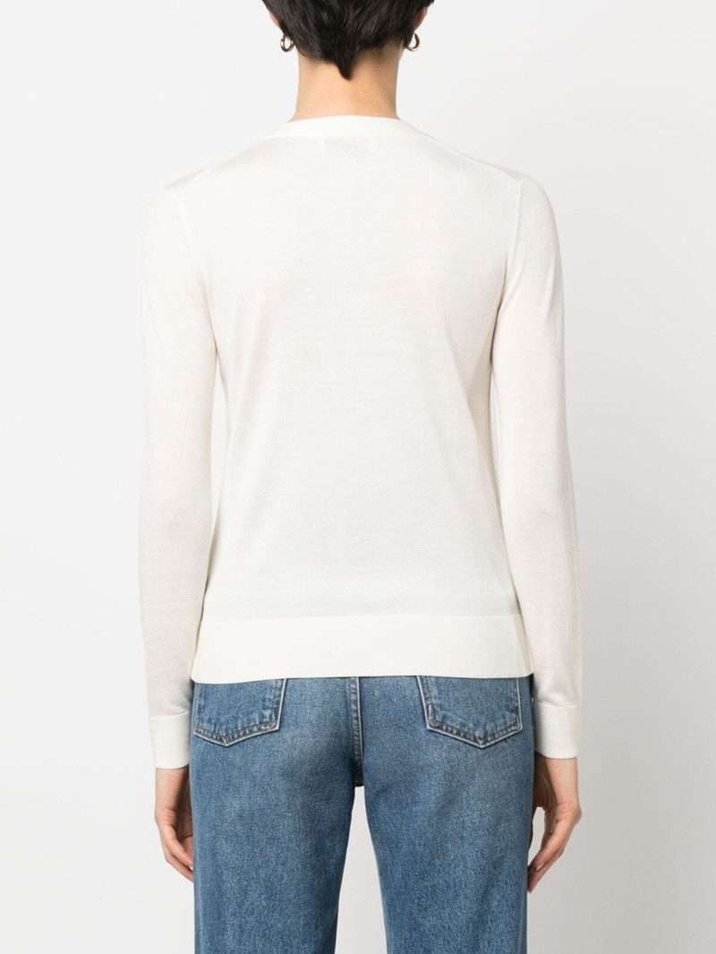 logo-buttons knit cardigan 4