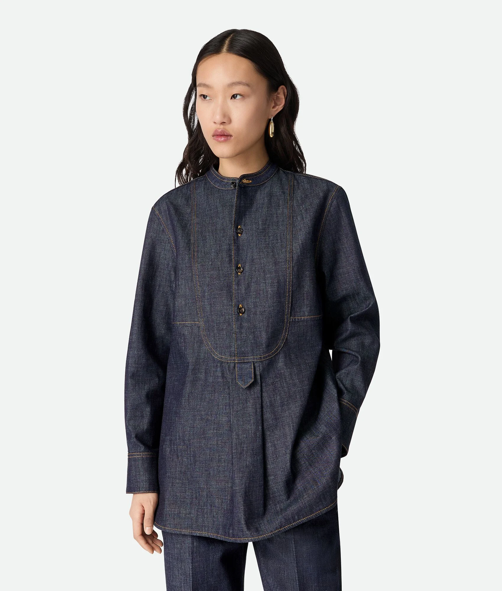 Indigo Denim Shirt - 1