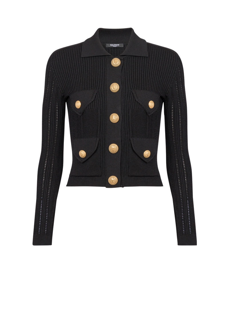 Buttoned knit cardigan 1