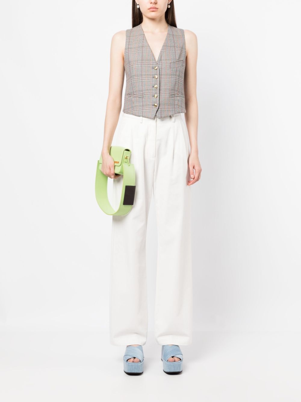 tailored-cut V-neck waistcoat - 2