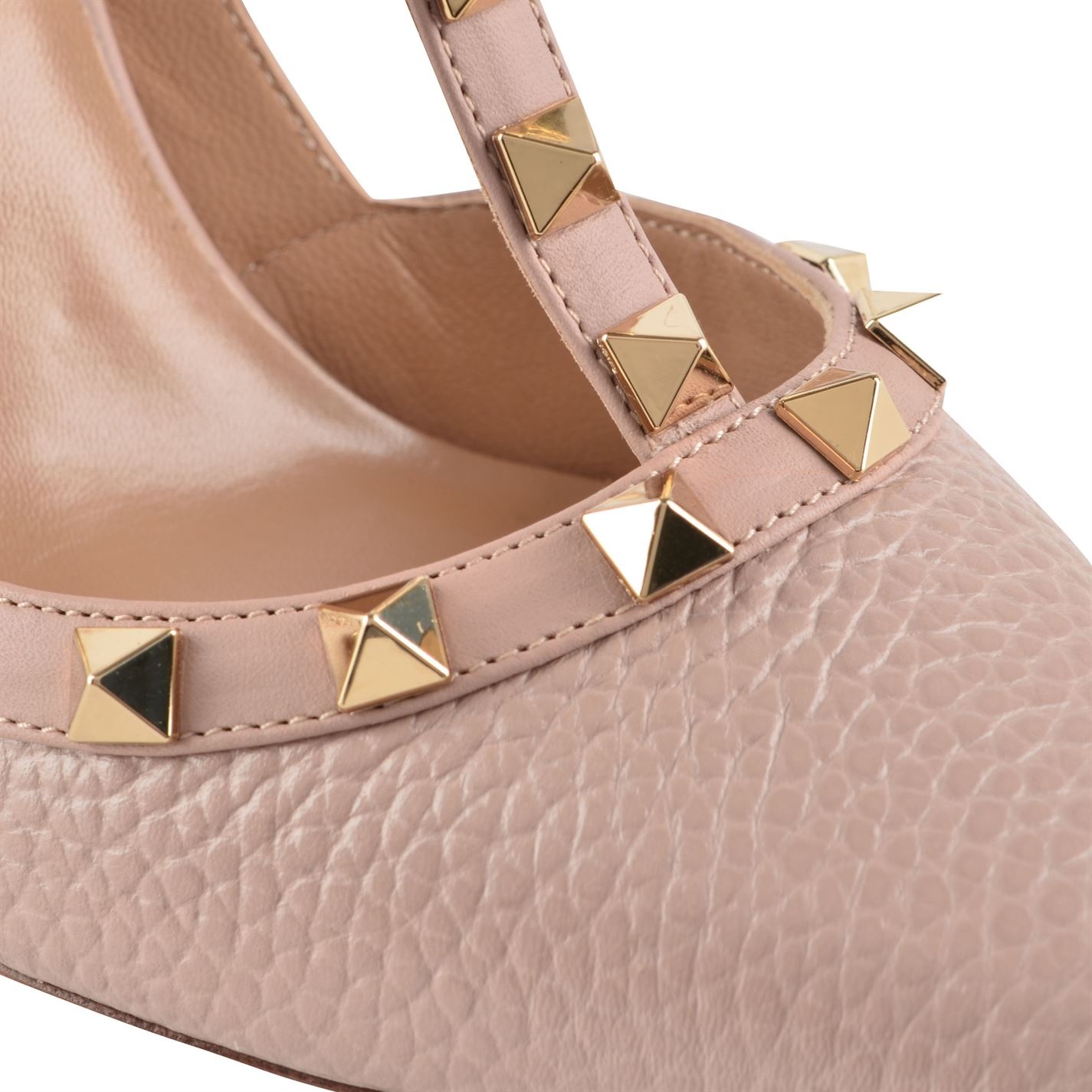 ROCKSTUD PUMPS IN GRAINED LEATHER - 5