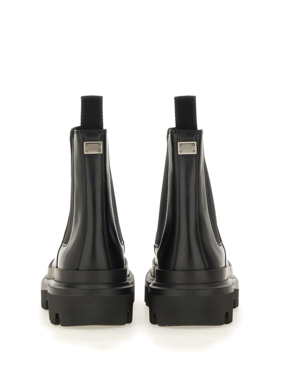 Brushed Leather Boot - 3
