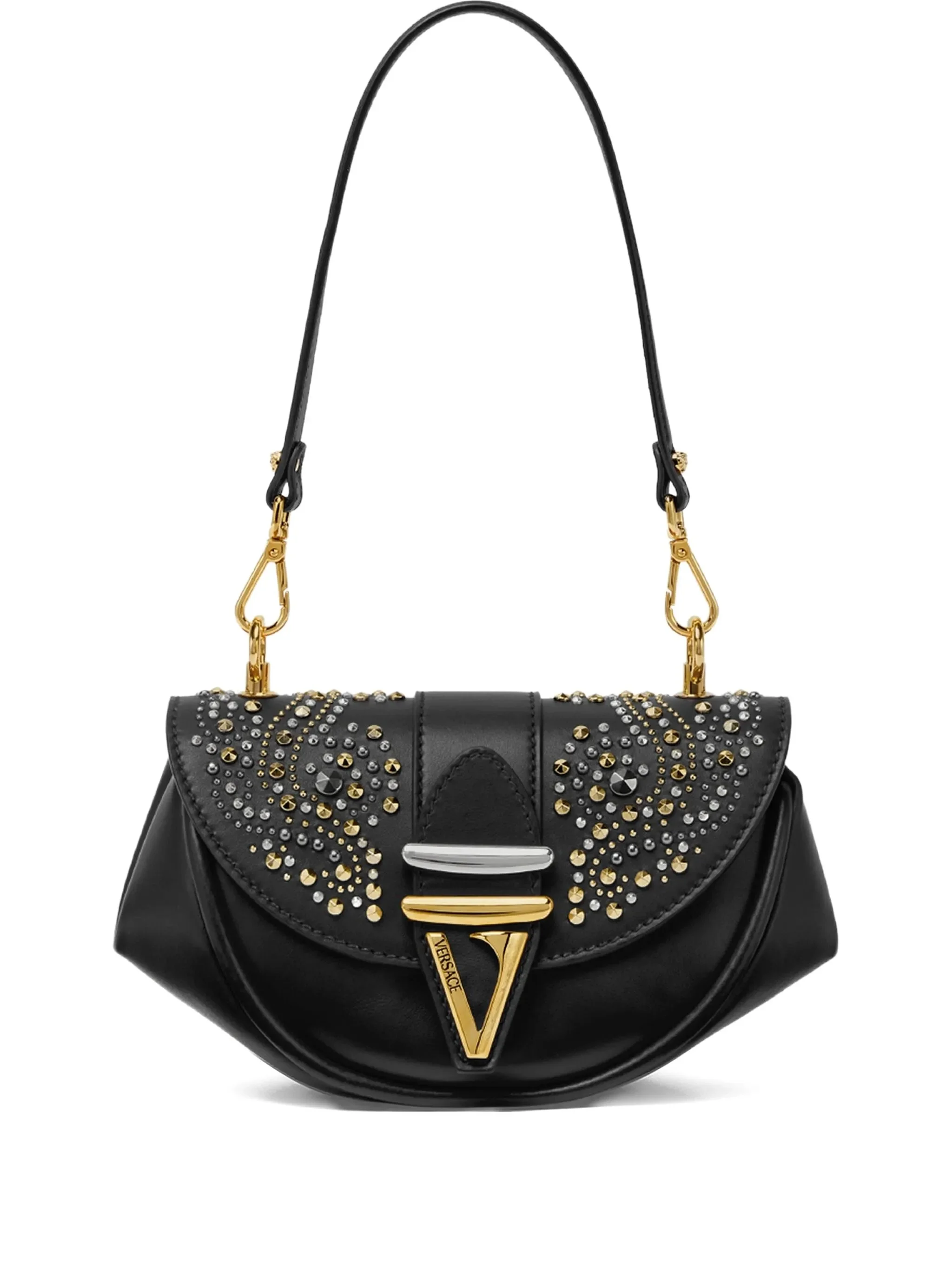 stud-embellished shoulder bag - 1