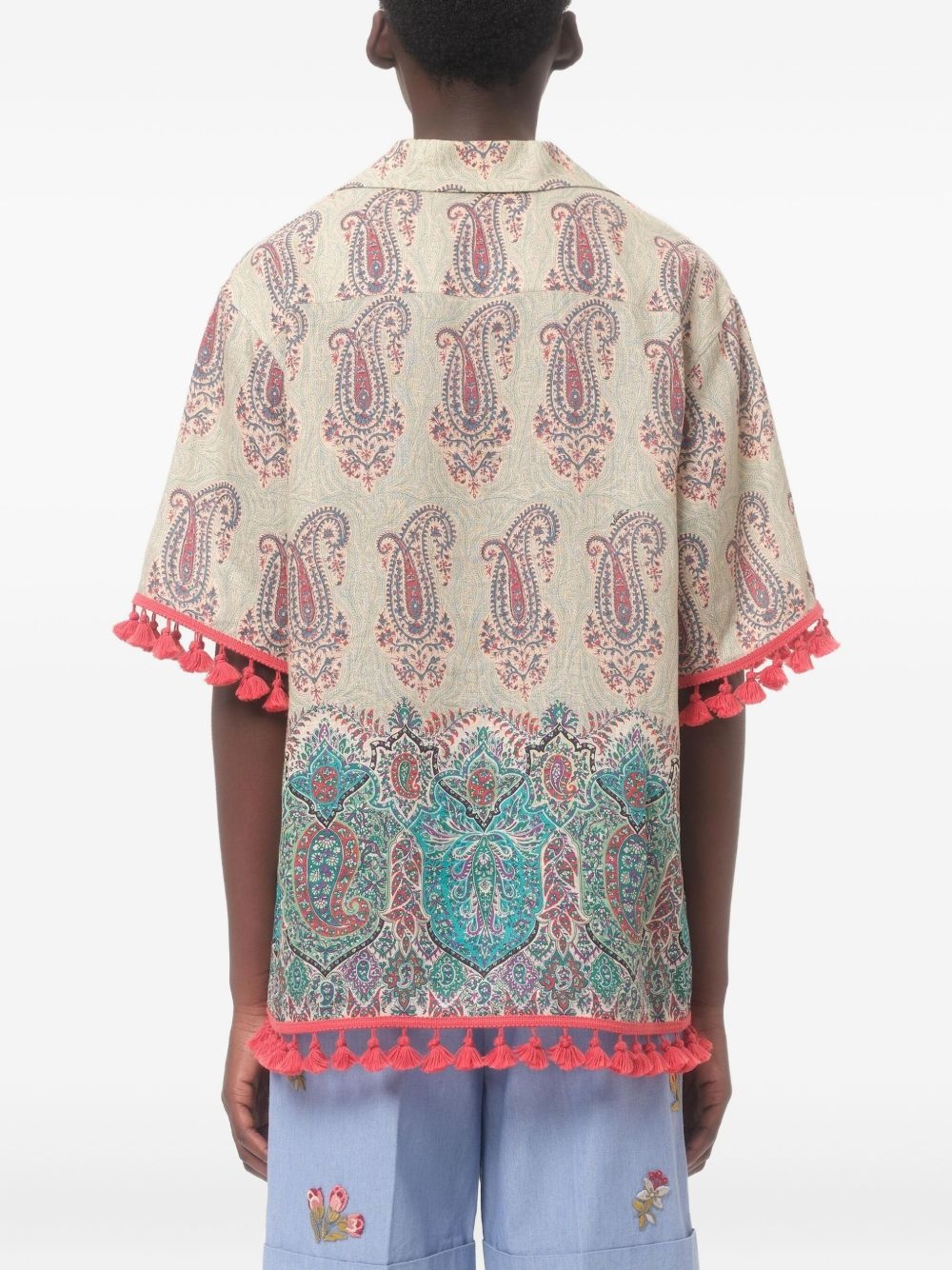 linen bowling shirt - 4
