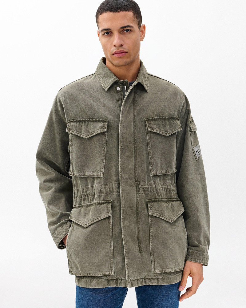 Denim Field Jacket Authentic Rigid in Dark Shadow 5