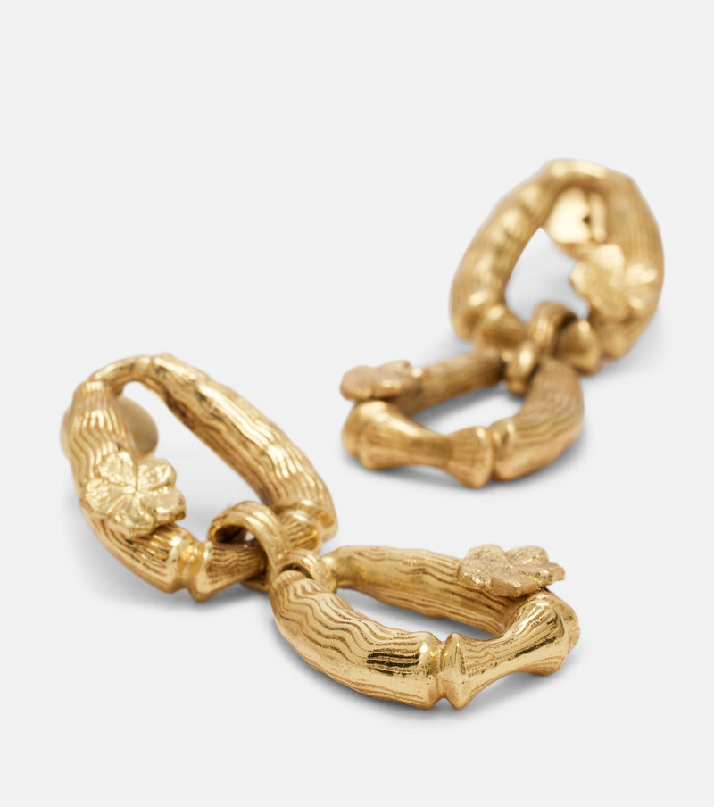 Team Spirit gold-plated drop earrings 4