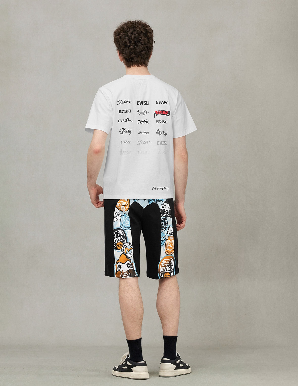 EVISU and Godhead Daicock Print Regular Fit Sweatshorts - 4