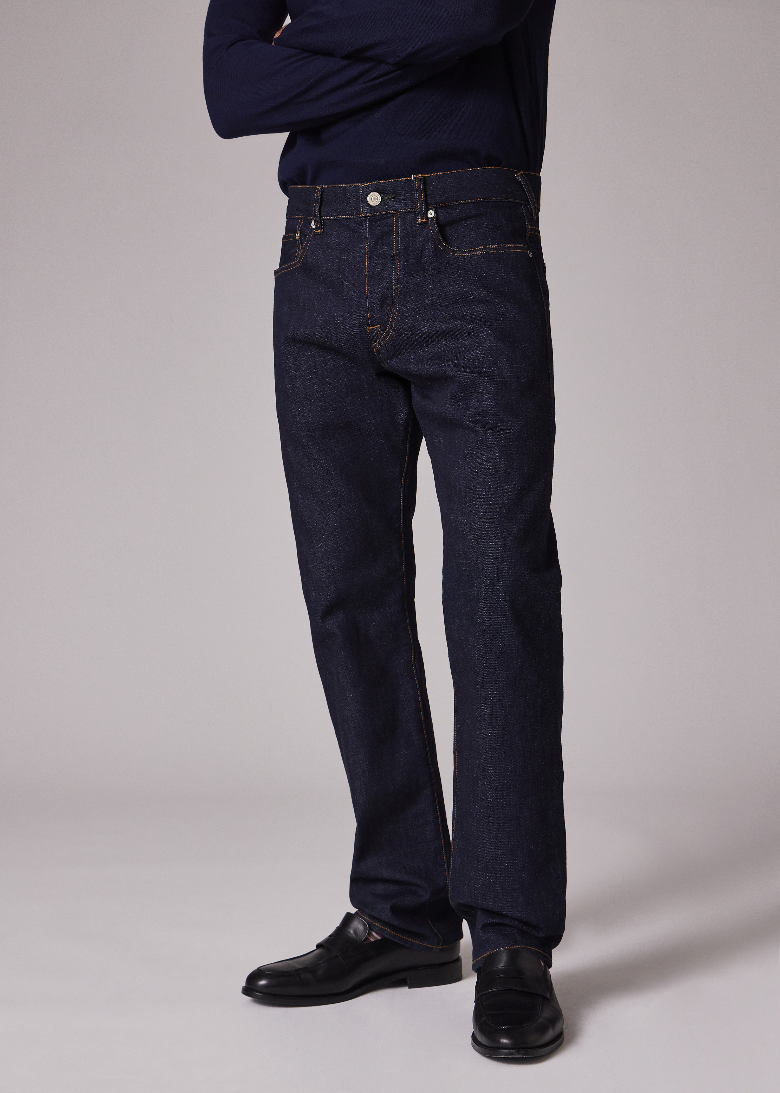 Tapered-Fit 'Crosshatch Stretch' Jeans - 6