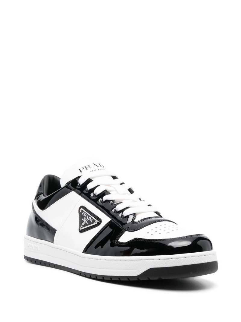 Prada Downtown triangle-logo sneakers outlook