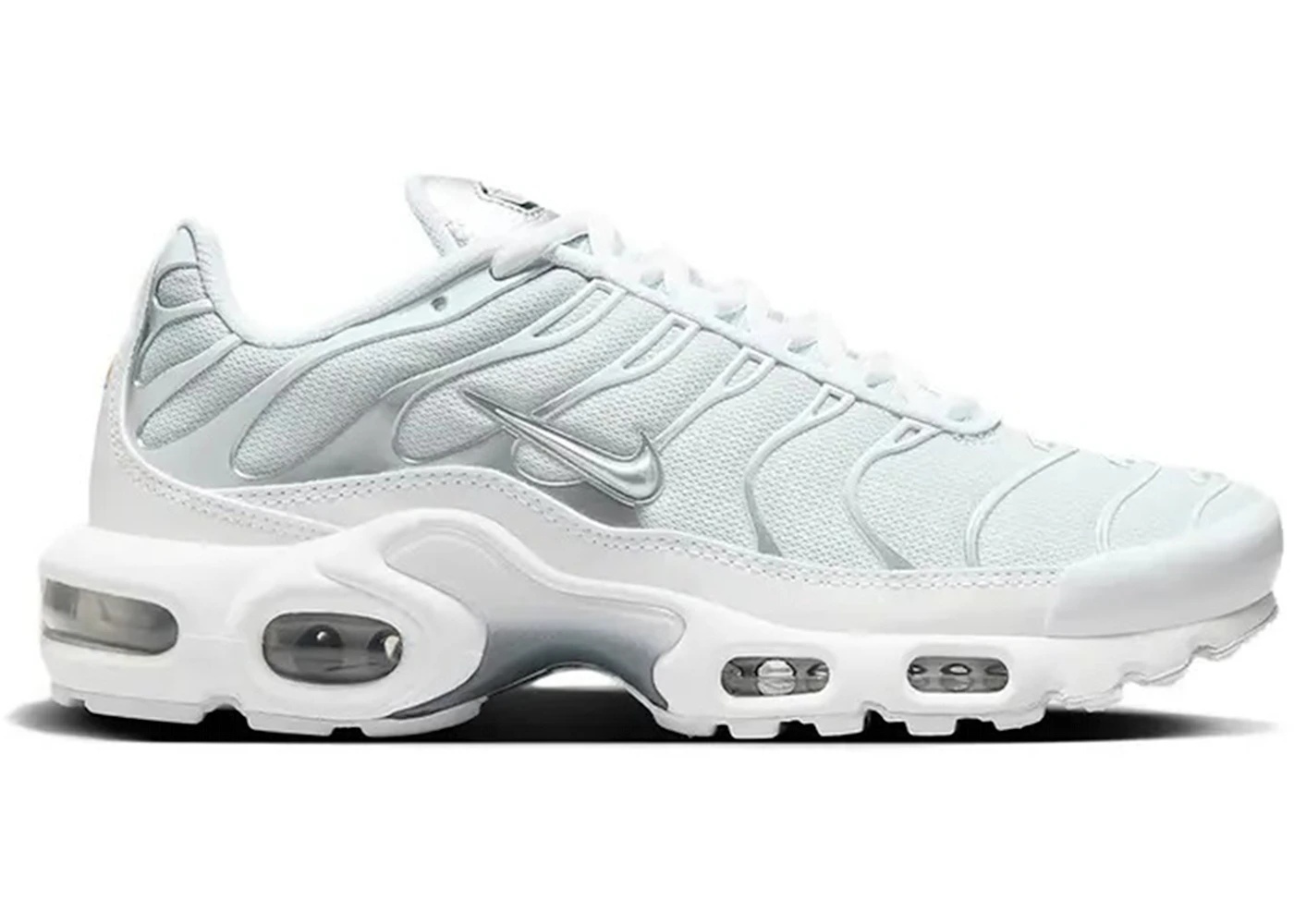 Nike Air Max Plus White Metallic Silver (Women's) - 1