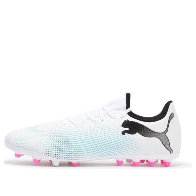 PUMA Future 7 Play MG Cleats 'White Blue Pink' 107725-01 - 1