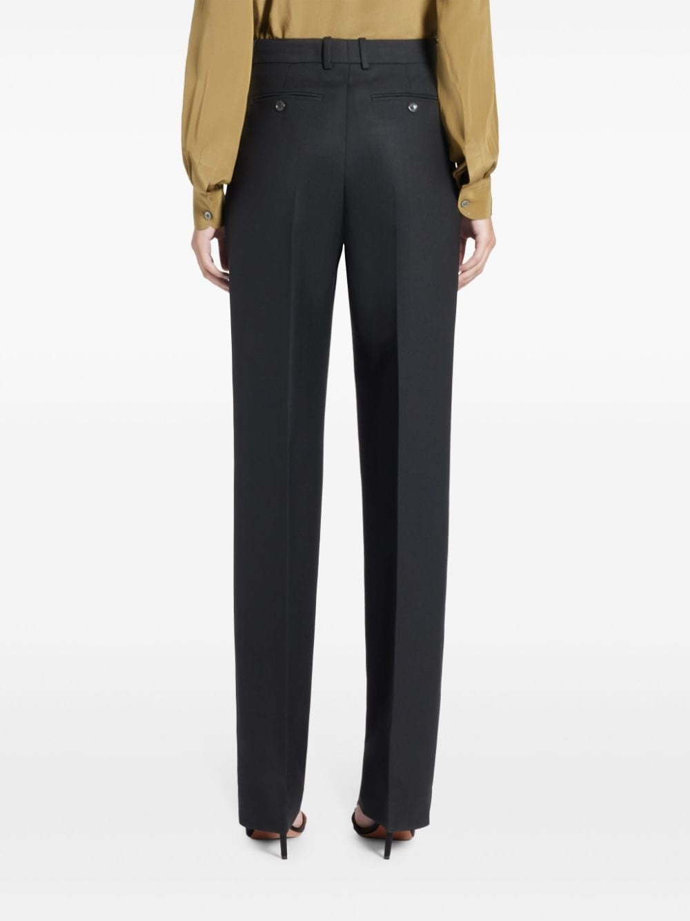 pleat-detail tailored trousers - 4