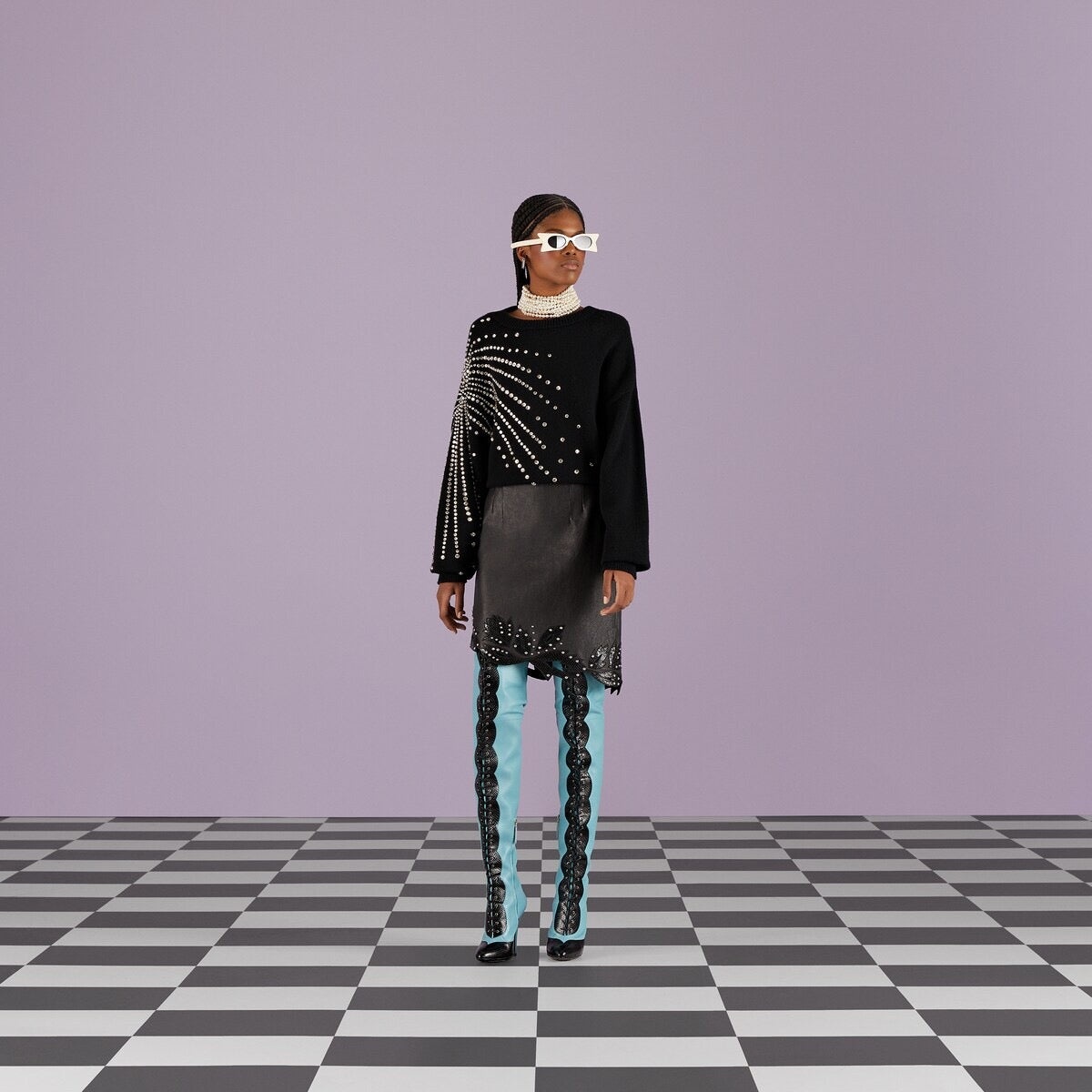 Gucci Sequins Wool Cashmere Sweater - 2