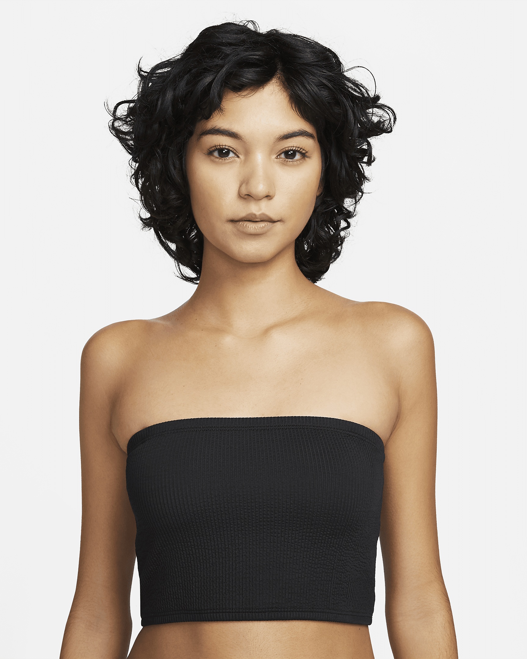 Nike Women's Bandeau Midkini Swim Top - 5