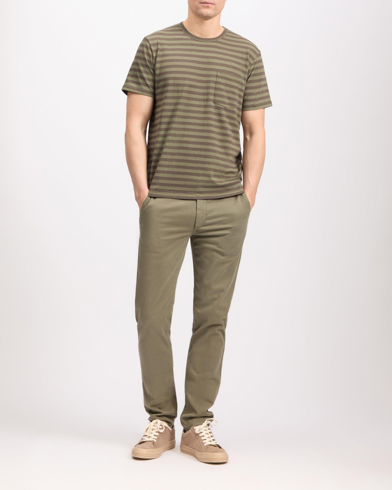Darien Striped Cotton-Linen Tee 1