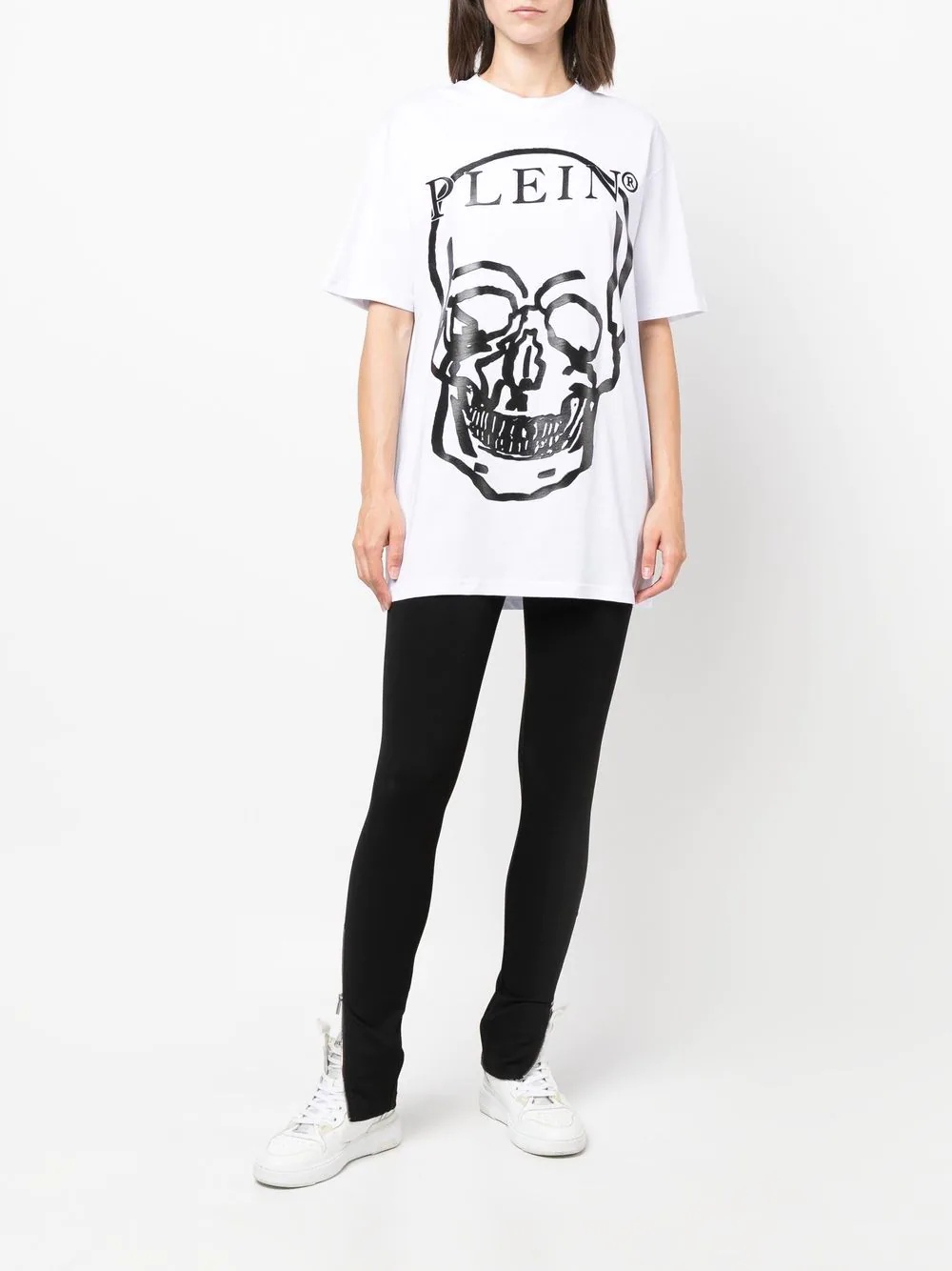 skull-print short-sleeved T-shirt - 3