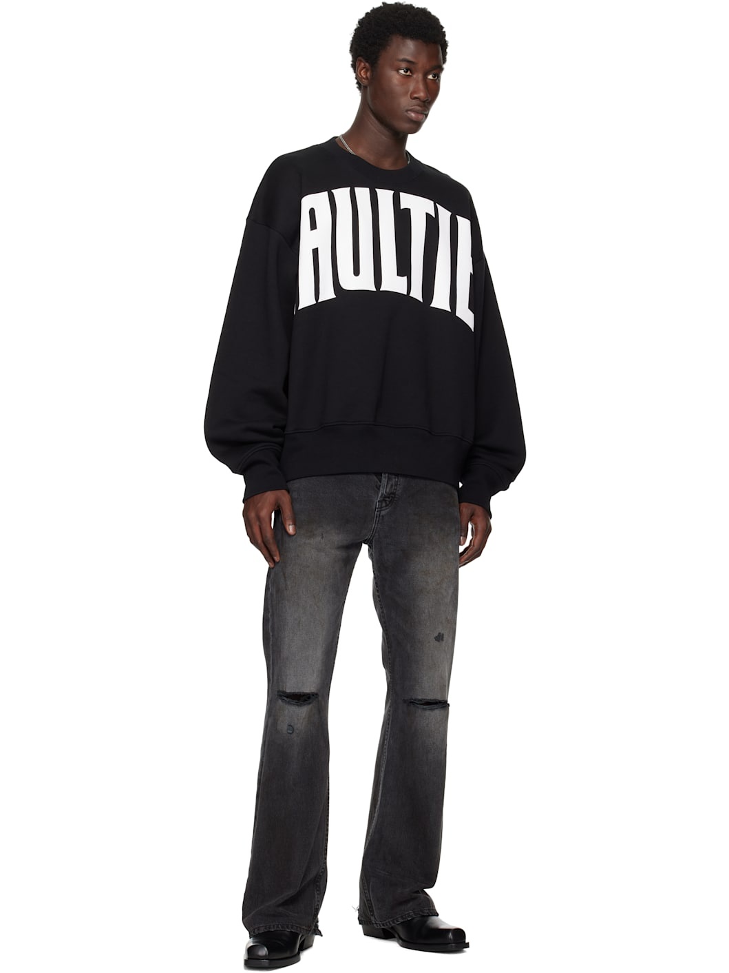 Black 'The Gaultier' Sweatshirt - 4